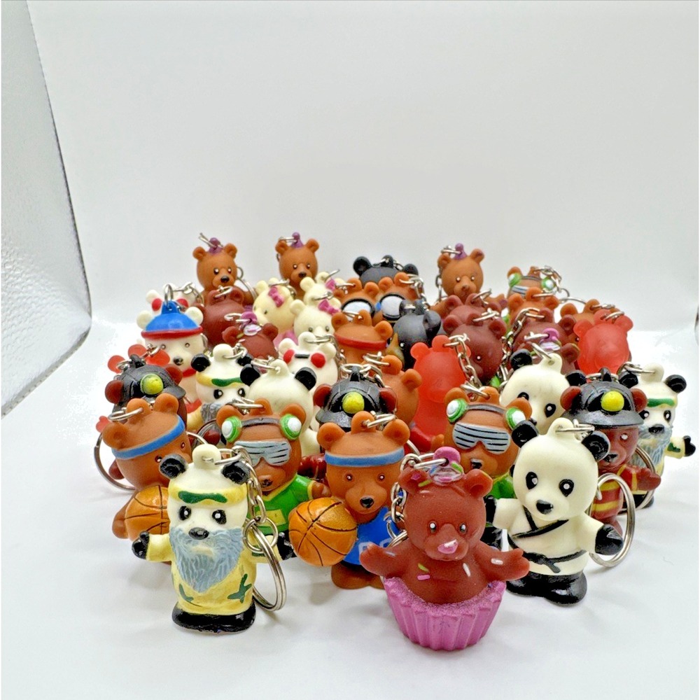 Gao Nanbei Bear  Keychains Lot‎ of 40 Vintage